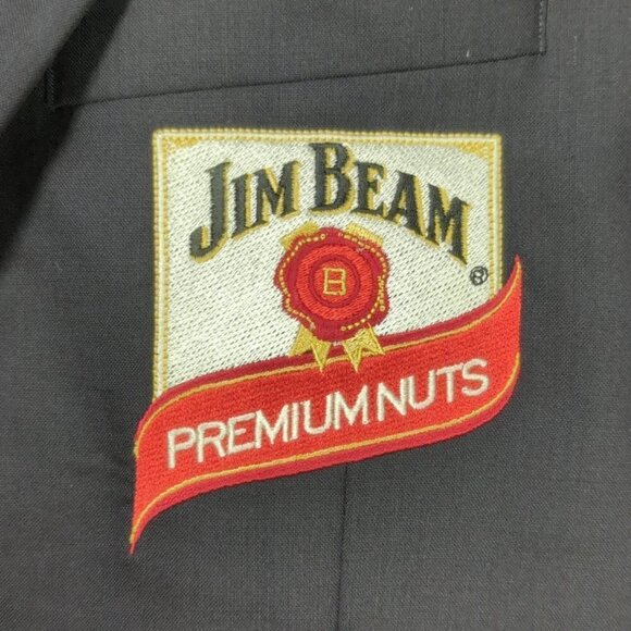 Jim Beam "Premium Nuts" JoS A Bank Wool Navy Blazer, Men's 42 - Picture 3 of 12